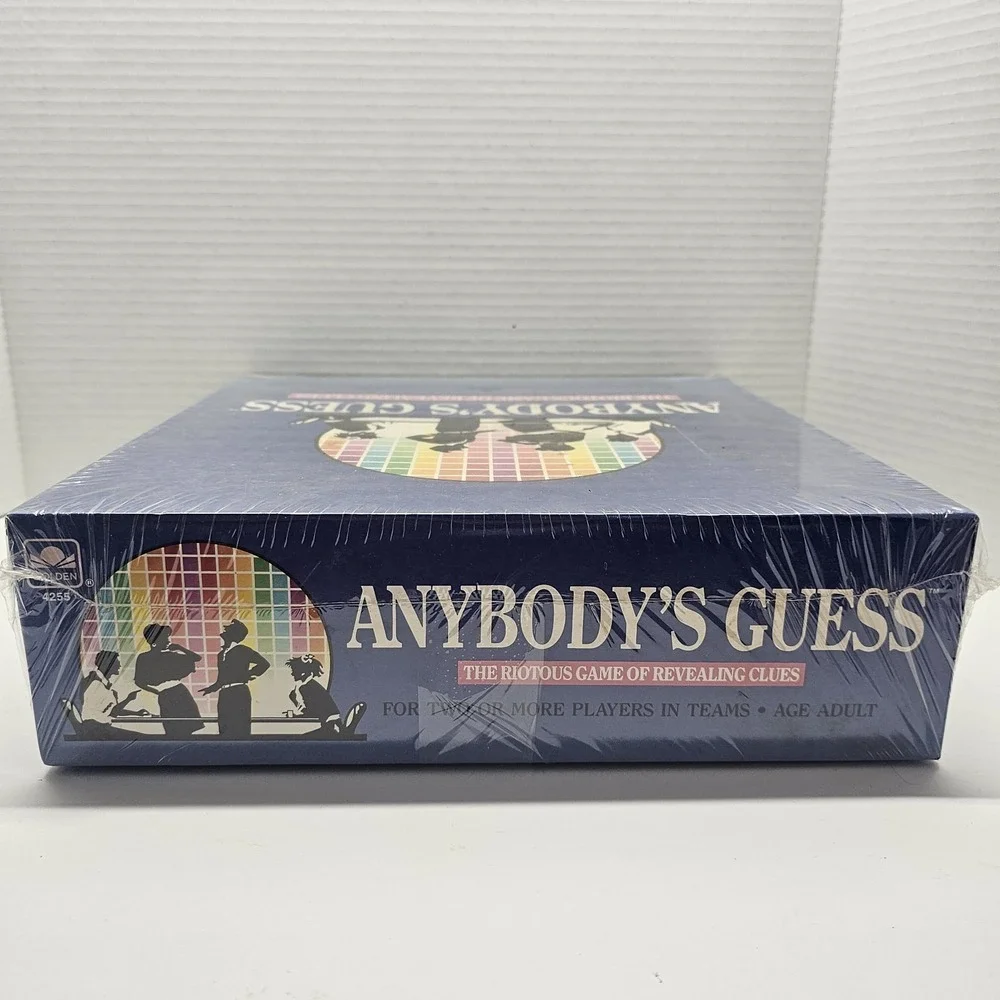 ANYBODY'S GUESS: THE GAME‎ OF REVEALING CLUES,VINTAGE 1990 BOARD GAME NEW/SEALED